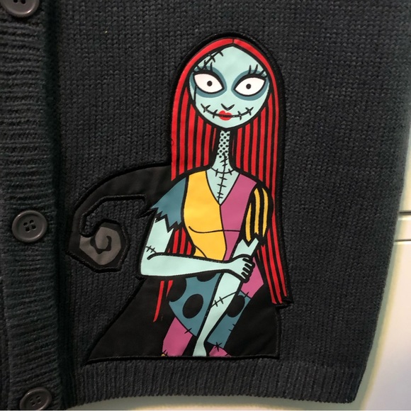 The Nightmare Before Christmas Jack & Sally Applique Girl Sweater Vest - Picture 2 of 7